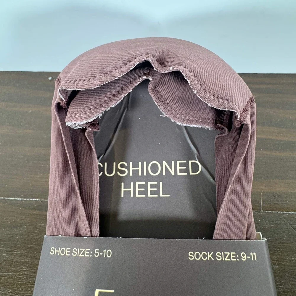 Franco Sarto Cushioned Heel Liners 4 Pair No Show Socks Brown Tan Size 5-10 NEW